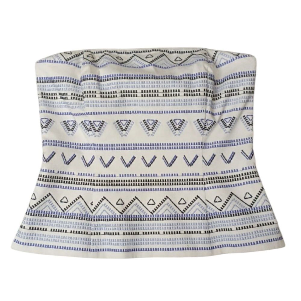White House Black Market Embroiderd Top